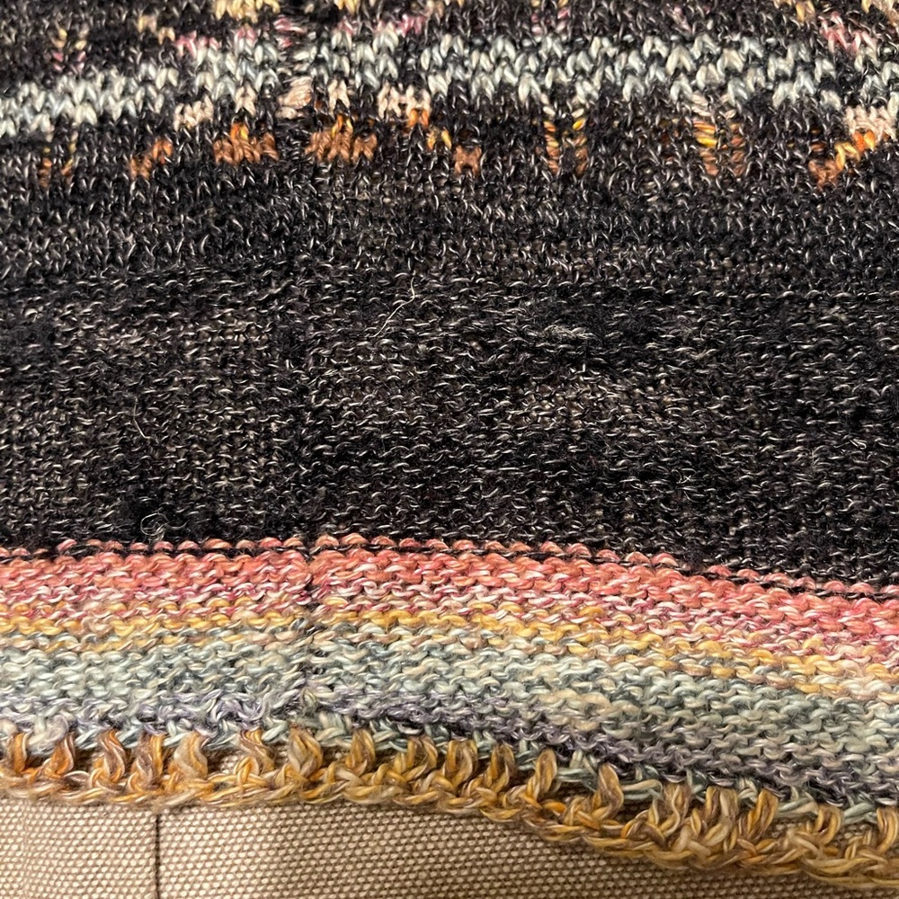 Free People Black and Brown Cardigan with Ornate Design - Picture 8 of 10